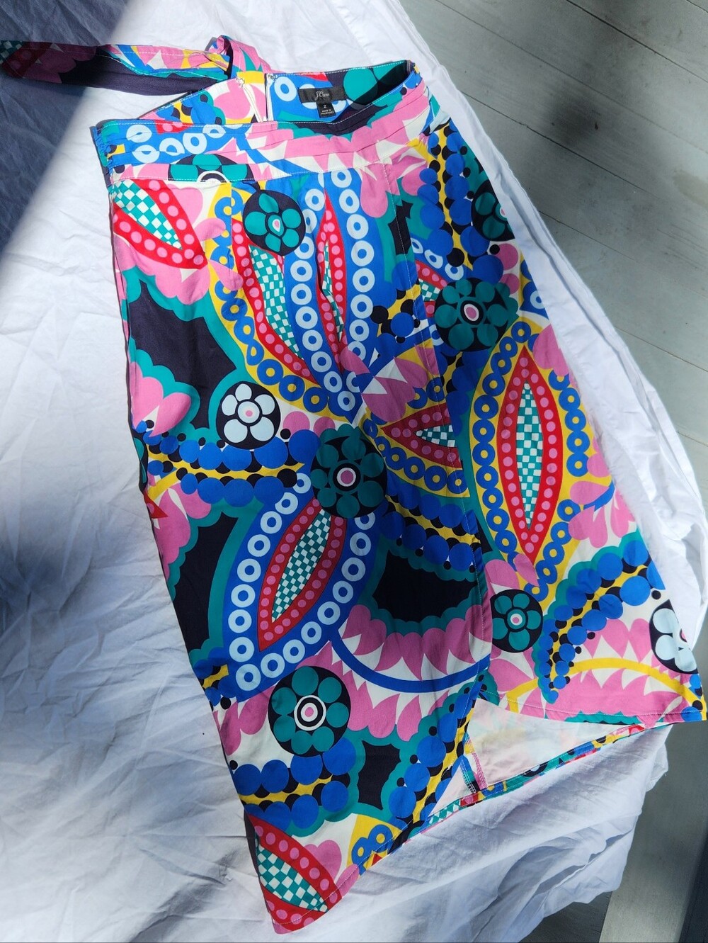 J.‎ Crew Tulip Midi Skirt with Back Tie